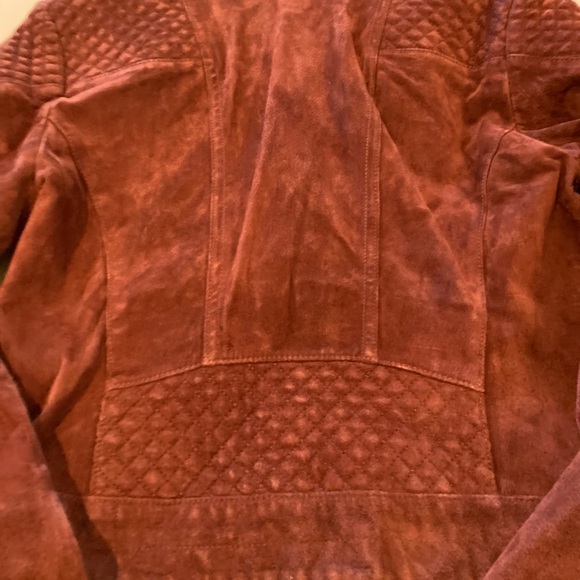 Express Genuine leather moto suede jacket M - Picture 8 of 15